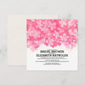 Fuchsia Blume Einladungen zur Dusche (Vorne/Hinten)