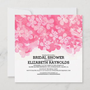 Fuchsia Blume Einladungen zur Dusche