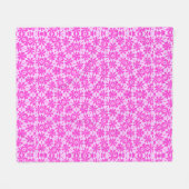 Fuchsia-Blume Fleecedecke (Vorderseite (Horizontal))