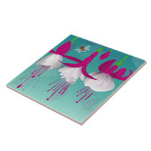 Fuchsia-Blume Fliese (Seite)