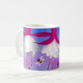 Fuchsia Blume Kaffeezubereitung Tasse (Vorderseite Links)