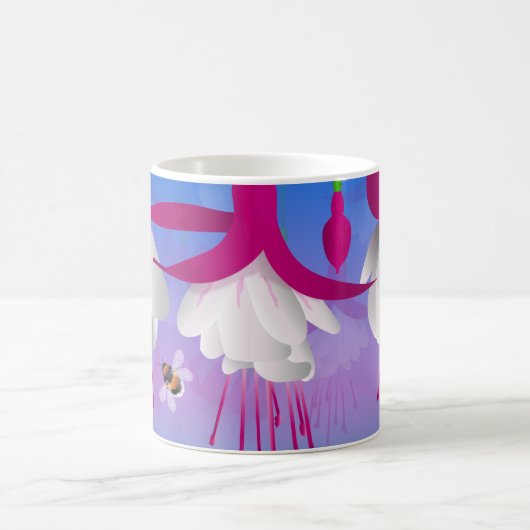 Fuchsia Blume Kaffeezubereitung Tasse (Mittel)