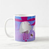 Fuchsia Blume Kaffeezubereitung Tasse (Links)