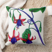 Fuchsia-Blume Kissen (Decke)