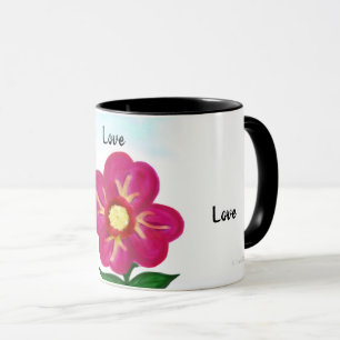 Fuchsia Blume Liebe Tasse