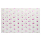 Fuchsia botanische Kunst rosa Aquarellstoff Stoff (Fat Quarter (45,7 x 55,9 cm))