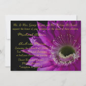 Fuchsia Cactus Blume laden Einladung (Vorderseite)