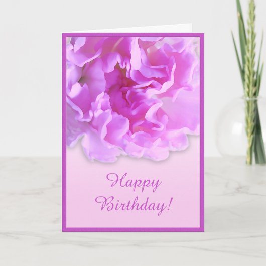 Fuchsia Carnation Card Karte (Vorderseite)