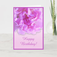 Fuchsia Carnation Card