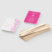 Fuchsia Chinoiserie Blumengarten Hochzeitsprogramm Fächer (Non-assembled)