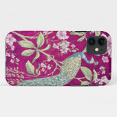 Fuchsia Chinoiserie Rodelbahn Case-Mate iPhone Hülle (Rückseite (Horizontal))