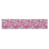 Fuchsia Chinoiserie Rodelbahn Kurzer Tischläufer (Horizontal)