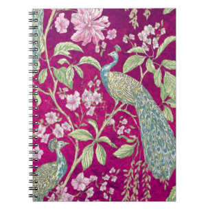 Fuchsia Chinoiserie Rodelbahn Notizblock