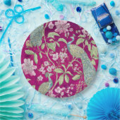 Fuchsia Chinoiserie Rodelbahn Pappteller (Party)