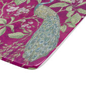 Fuchsia Chinoiserie Rodelbahn Schneidebrett (Ecke)