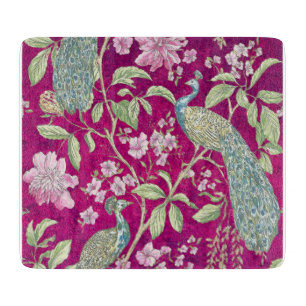 Fuchsia Chinoiserie Rodelbahn Schneidebrett