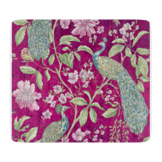 Fuchsia Chinoiserie Rodelbahn Schneidebrett