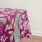 Fuchsia Chinoiserie Rodelbahn Tischdecke (Beispiel)
