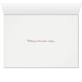 Fuchsia Christmas Grußkarte - Rot (Innenansicht Horizontal (Unten))