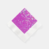 Fuchsia Confetti Paper Napkin Serviette (Ecke)