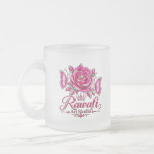 Fuchsia Crystal Rose Luxusdesign Mattglastasse