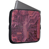 Fuchsia Cyber Circuit Board Tech Art Electronics Laptopschutzhülle (Vorne Rechts)
