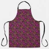Fuchsia | Dancing Watercolor Daisies Apron Schürze (Vorderseite)
