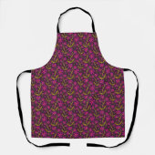 Fuchsia | Dancing Watercolor Daisies Apron Schürze (Vorderseite)