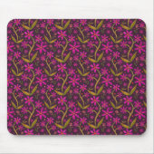 Fuchsia | Dancing Watercolor Daisies Mousepad (Vorne)