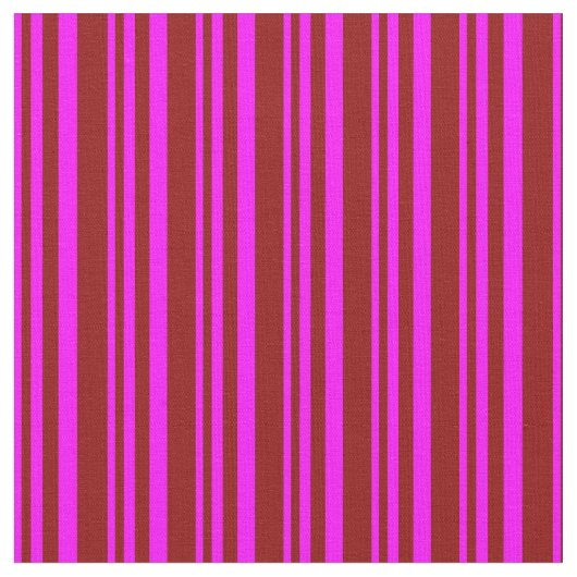 Fuchsia & Dark Red Lines Stoff (Nahaufnahme)