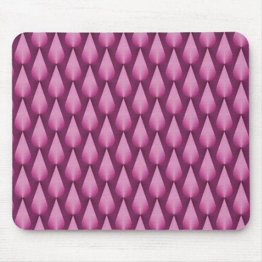 Fuchsia Dazzling Raindrops Mousepad (Vorne)