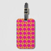 Fuchsia Diamond Luggage Tag Gepäckanhänger (Vorderseite Vertikal)