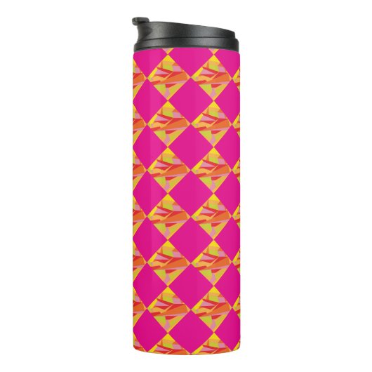 Fuchsia Diamond Water Bottle Thermosbecher (Nach rechts gedreht)