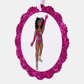 Fuchsia & Diamonds Dancer Ornament Card A Karte (Links)