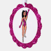 Fuchsia & Diamonds Dancer Ornament Card B Karte (Links)