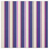 Fuchsia, Dim Gray, Beige, Midnight Blue und Black Stoff (Muster)