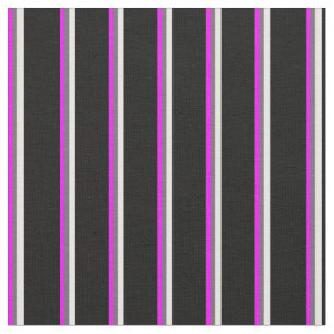 Fuchsia, Dim Gray, Minzcreme und schwarz Stoff