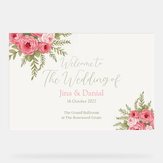 Fuchsia Dream Acrylschild (Vorderseite)