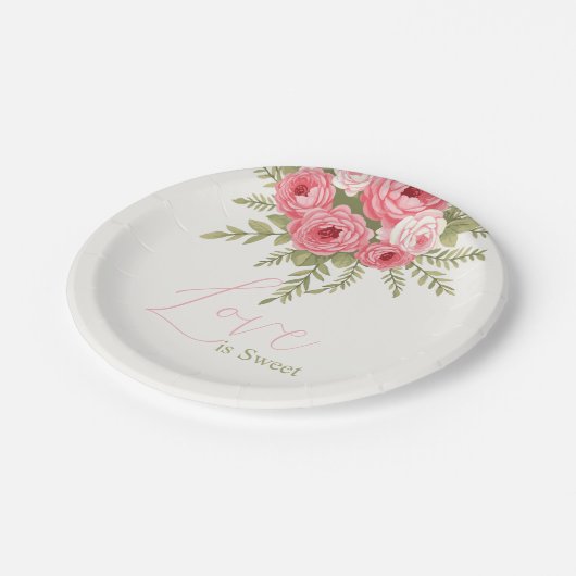 Fuchsia Dream Pappteller (Schrägansicht)