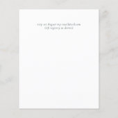 Fuchsia Dreams BUDGET Hochzeit Einladung (Rückseite)