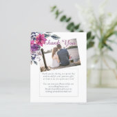 Fuchsia Dreams DANK IHNEN FOTO Wedding (Stehend Vorderseite)