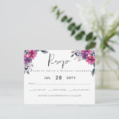 Fuchsia Dreams UAWG Postkarte mit Menüoptionen (Stehend Vorderseite)