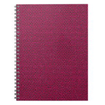 Fuchsia-Dreiecke auf Black Spiral-Notebook