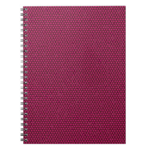 Fuchsia-Dreiecke auf Black Spiral-Notebook Notizblock