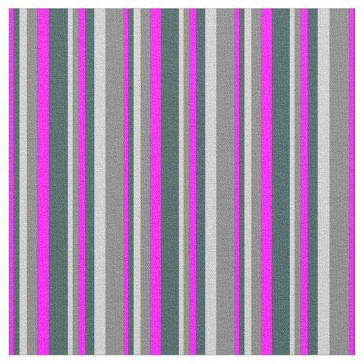 Fuchsia, Dunkelschiefer Grau, leichte Grau- und Gr Stoff (Nahaufnahme)