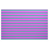 Fuchsia, dunkles Cyan und weißes Muster Stoff (Fat Quarter (45,7 x 55,9 cm))