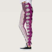Fuchsia Ethnic Border Abstrakt Leggings (Links)