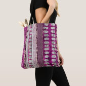 Fuchsia Ethnic Border Abstrakt Tasche (Von Nahem)