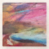 Fuchsia Expression Glasuntersetzer (Vorderseite)