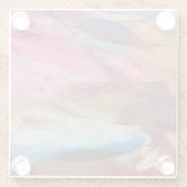 Fuchsia Expression Glasuntersetzer (Rückseite)